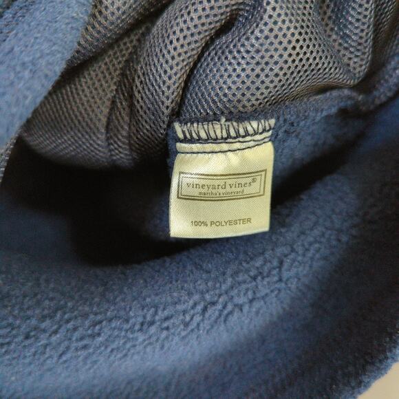 Vineyard Vines Vest Mens L Blue Fleece Pockets Full Zip - Picture 6 of 8